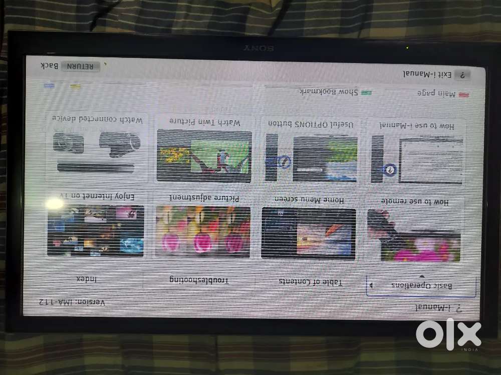 SONY BRAVIA LCD TV SCREEN LINE ISSUE