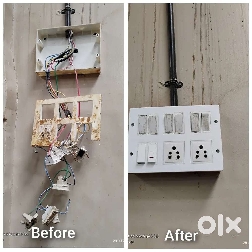 All electrical and plumbing work done