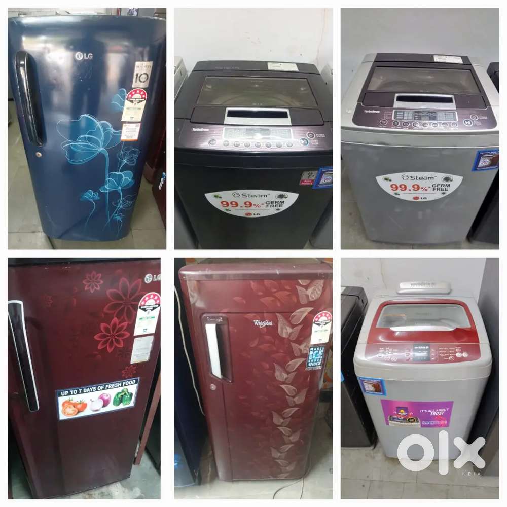 5 YEAR WARRANTY fridge and washing Machine