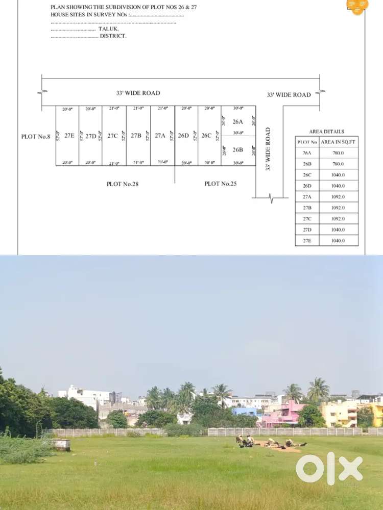 Ambattur Ayapakkam Plot for sale