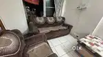Brown sofa set