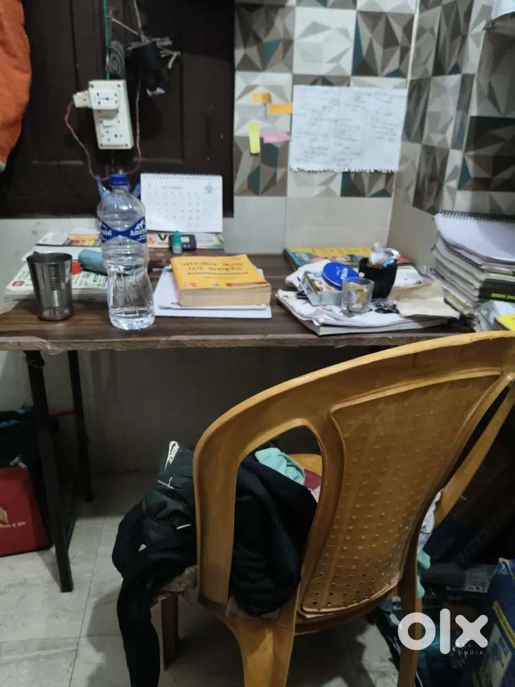 Big study table and chairs