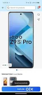iqoo z9 s pro 5g  6 month hua hai only