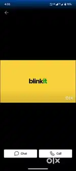 Blinkit delivery partner (msg on WhatsApp only)