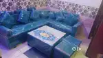 8 seater sofa set with center table and cushion for sale