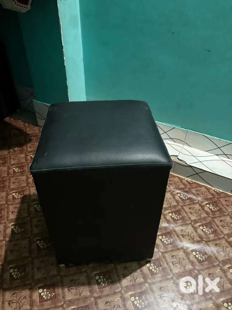 Leather sofa stool