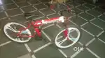 Appgrow gear bycycle for adult in red and white colour very premium