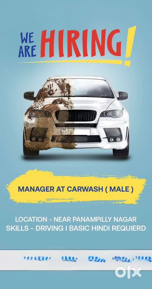 Manager post at a car wash