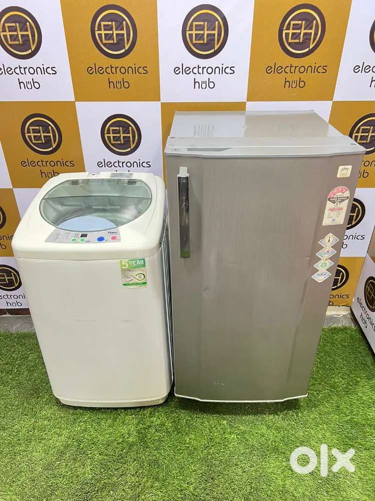 ¥£€uqt716 godrej 180 ltrs & Haier 6kg top load with installation pipes