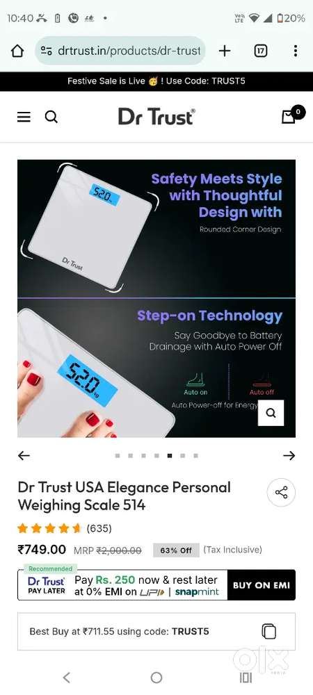 Dr trust weight machine