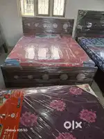 Brand new queen size bed with mattress in wholesale price cod availabl