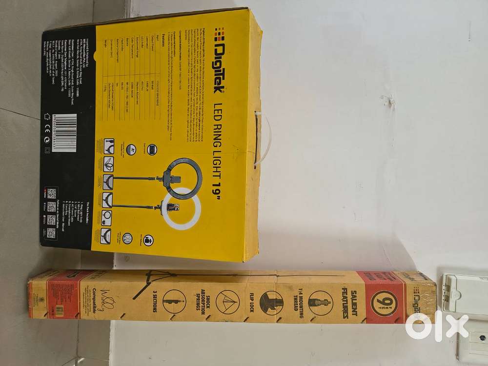 Ring light with stand, Air Cooler, weighing machine