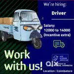 Electric Three wheeler Load Auto LMV Driving licence must.