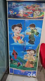 Children wooden almirah 6ft size for sale