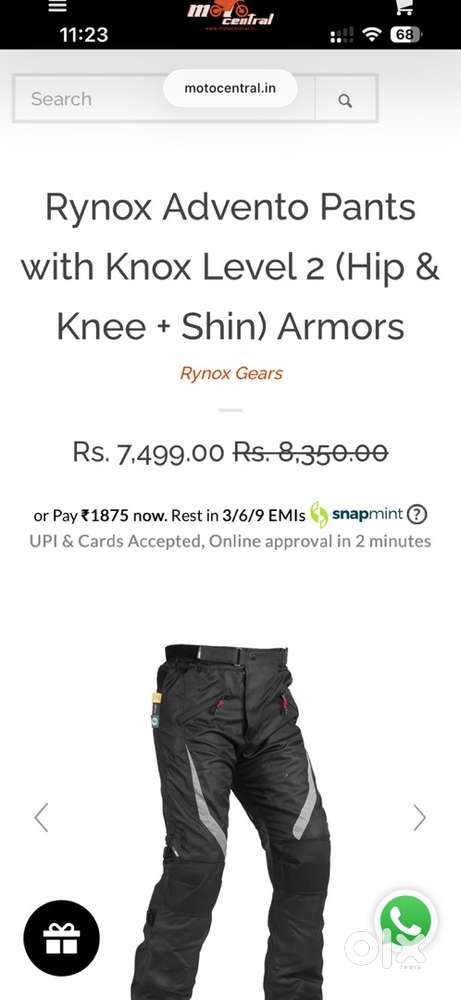 Rynox Riding jacket and pant