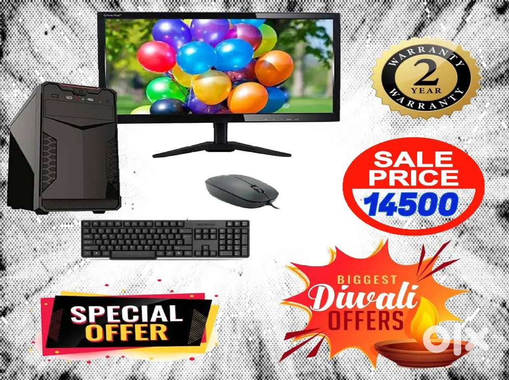 Diwali offer new i7 computer combo set with warrenty only 14500