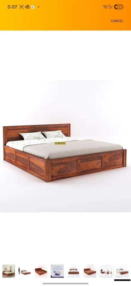 Queen size Sheesham Wood Double bed