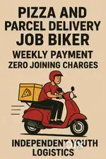 Delhi Pizza/Parcel Delivery Job Biker Executive