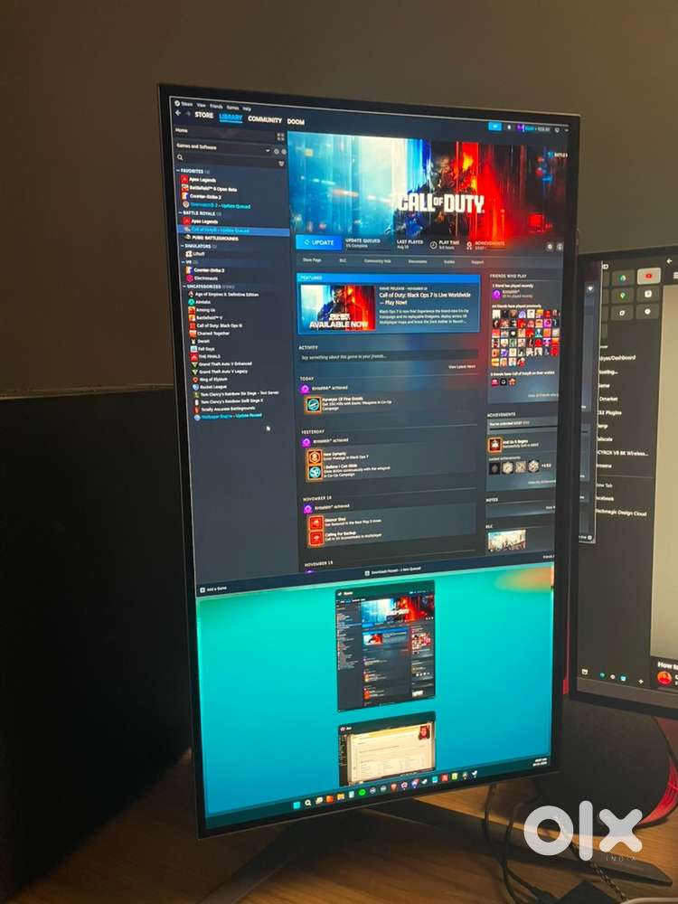 LG OLED 27inch 2k 240 hz gaming monitor