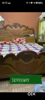 Sofa, table, double bed, almirah dressing table all items sale
