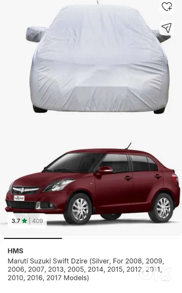 Dzire New Body cover