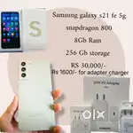 Samsung Galaxy S21 FE 5G snapdragon olive 256 GB, 31,500 last price