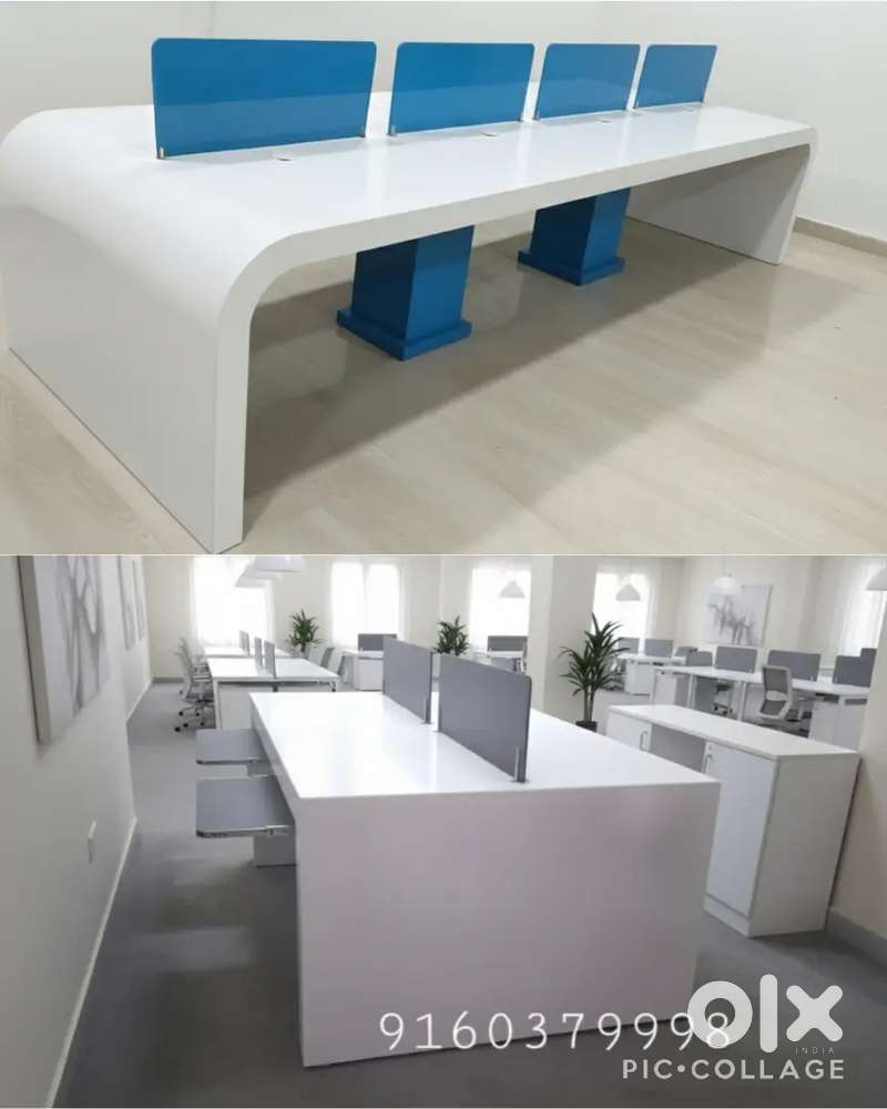 Customised Office tables workstations cubicles partitions chairs