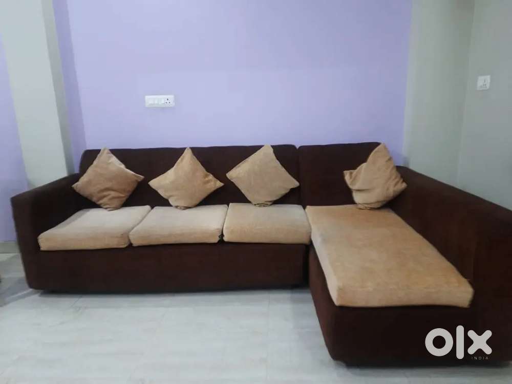 Five seater sofa with centre table