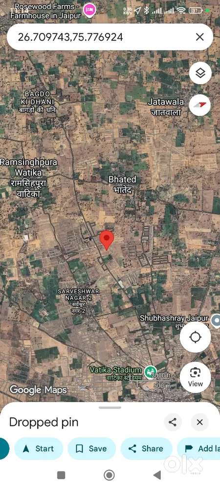 JDA approved plot for sale 400 gaj near VATIKA