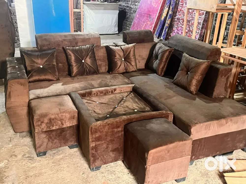 Sofa L safe with santer table (factory price)