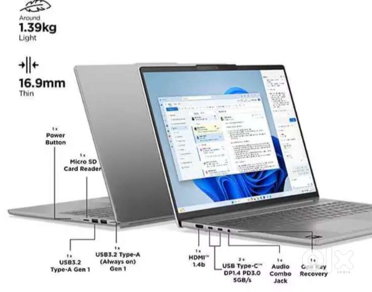 Laptop: Lenovo IdeaPad Slim 5 AMD Ryzen AI-7 CoPilot+ AI (Silver)