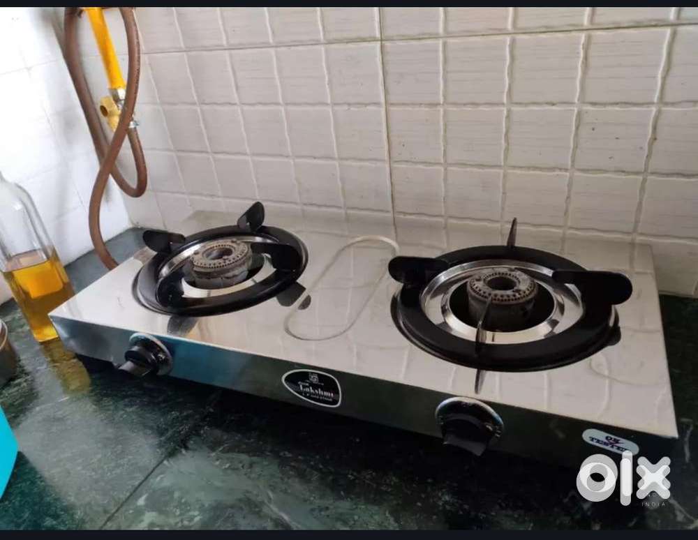 Lakshmi LPG Gas stove 2 burner with brass nozzle