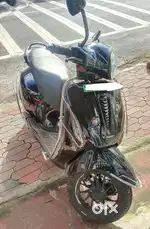 Bajaj Chethak black color electric scooter