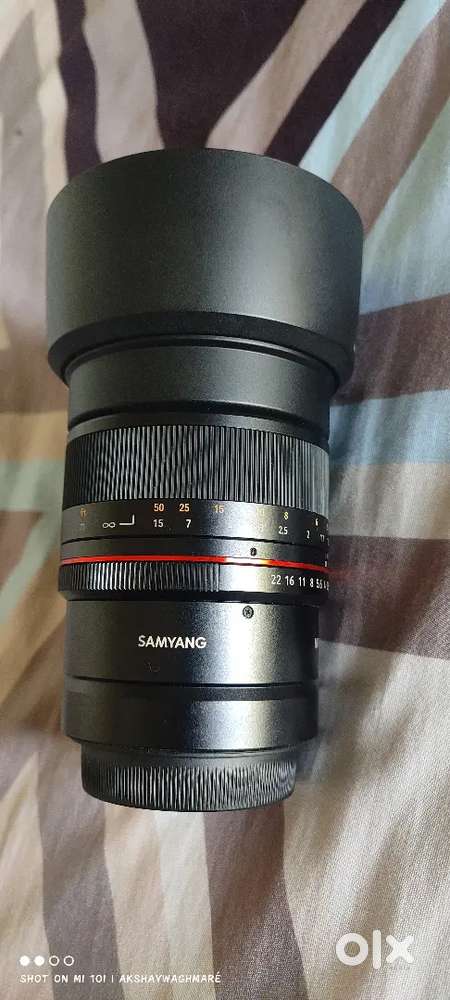 1.4 85mm samyang Nikon mount mannual focus under warranty