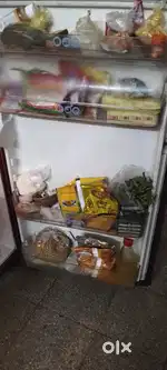 LG red colour Single door fridge in working condition