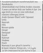 Arbic tuition