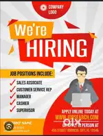 Work helper in shop full time and part time