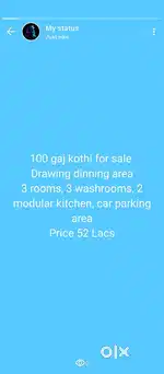 Kothi for sale 100 Gaj