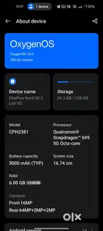 One plus nord ce 2 5G urgent need money