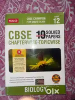 CLASS 12 BIOLOGY SOLVED PAPER 10 yrs by MTG