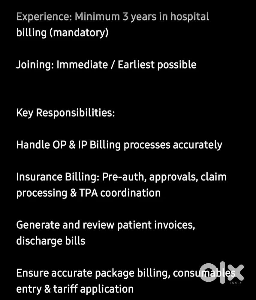 Urgent Hiring  Accounts Executive for Multi Speciality hospital