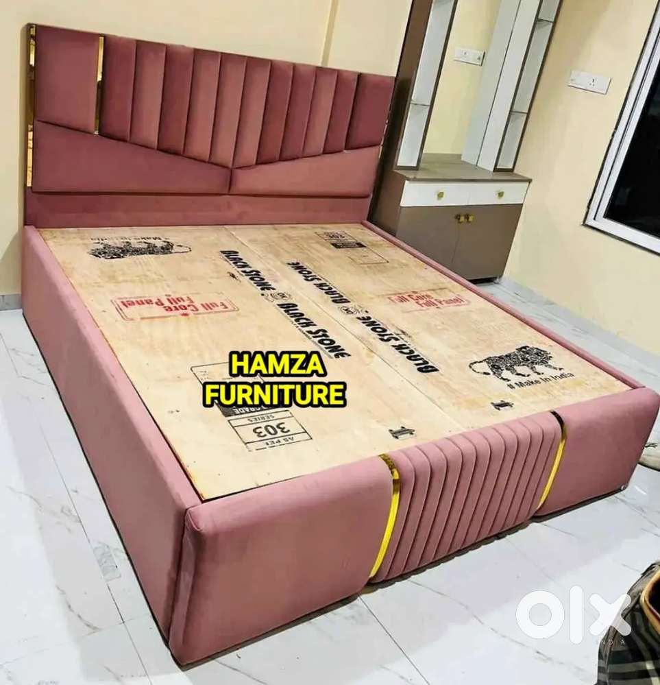 HAMZA FURNITURE New designer stylish luxury look Plywood Bed 6by6