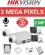 HIKVISION BESTECH Full HD 2MP Cameras Combo Kit-4CH HD DVR