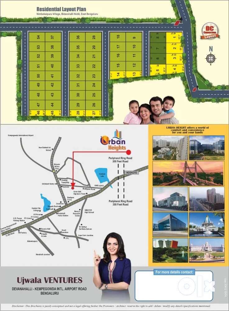 DC conversion sites for sale in Budigere cross off old madras road