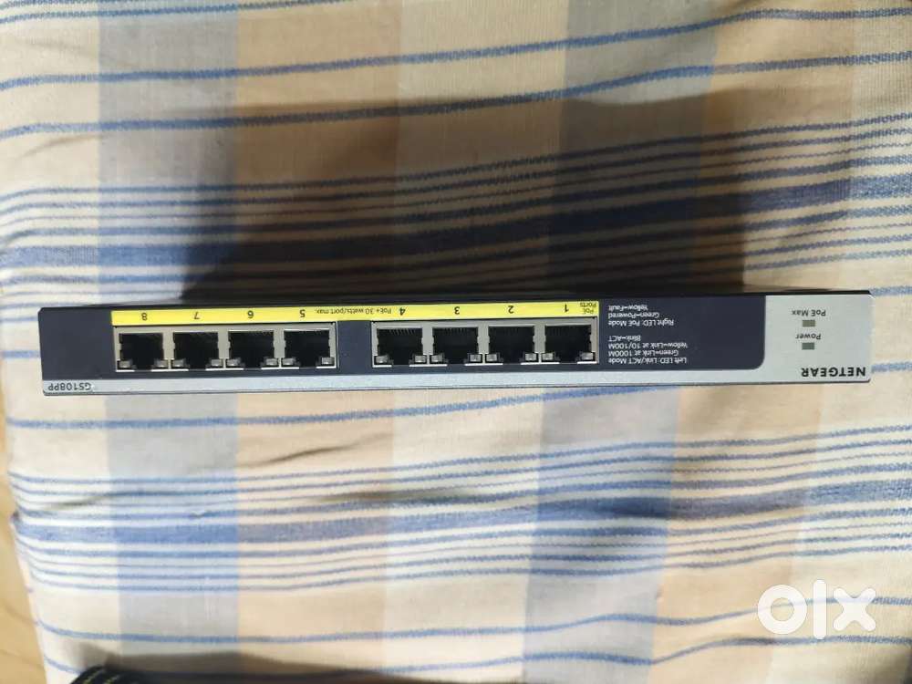 NETGEAR 8-Port Gigabit Ethernet Unmanaged PoE Switch (GS108PP)
