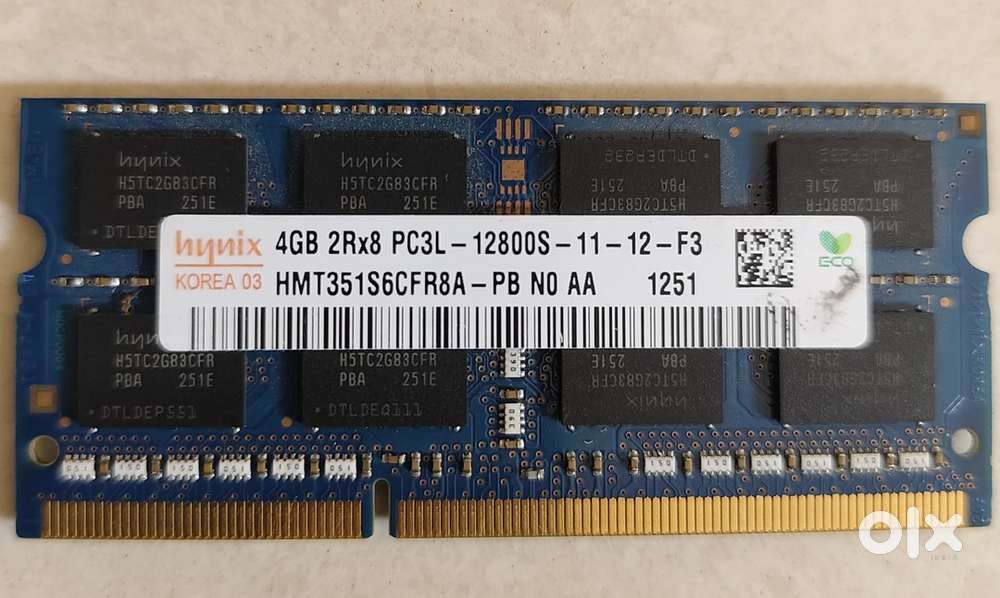 Hynix 4GB DDR3L Laptop RAM – PC3L-12800S – 1600MHz – Working Perfectly