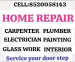 All types of electrician plumber painter carpenter