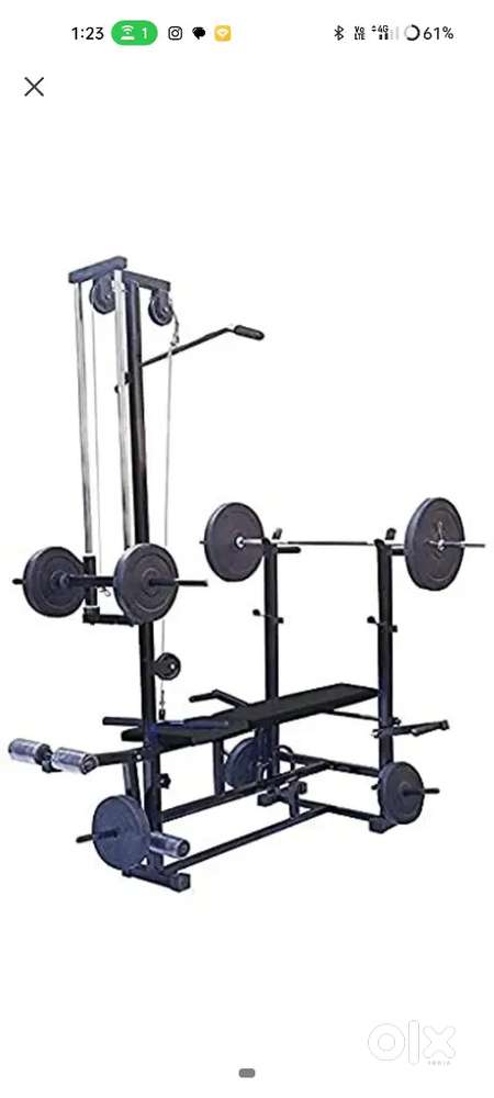 Fitness Bench with 70 kg PVC plate