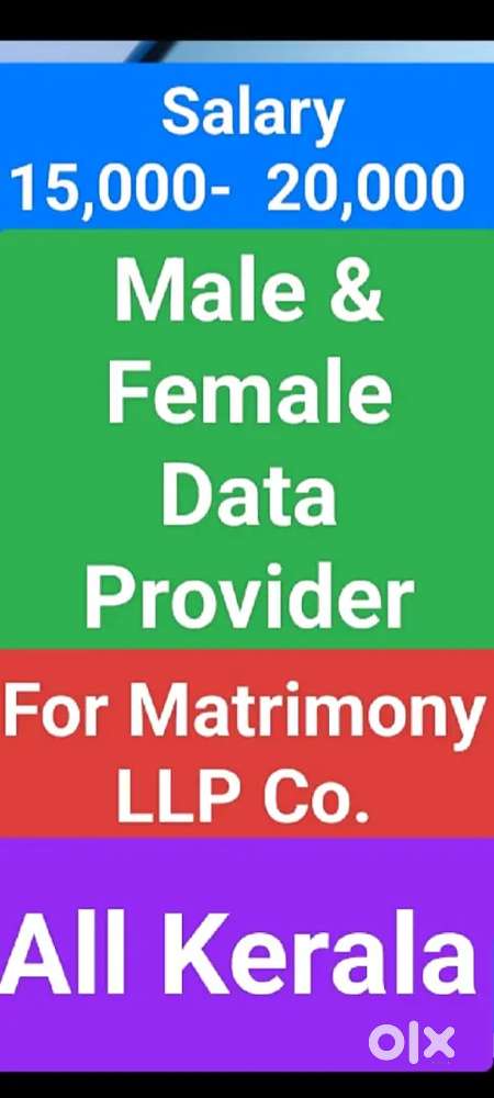 Wanted Male and Female Data providers.