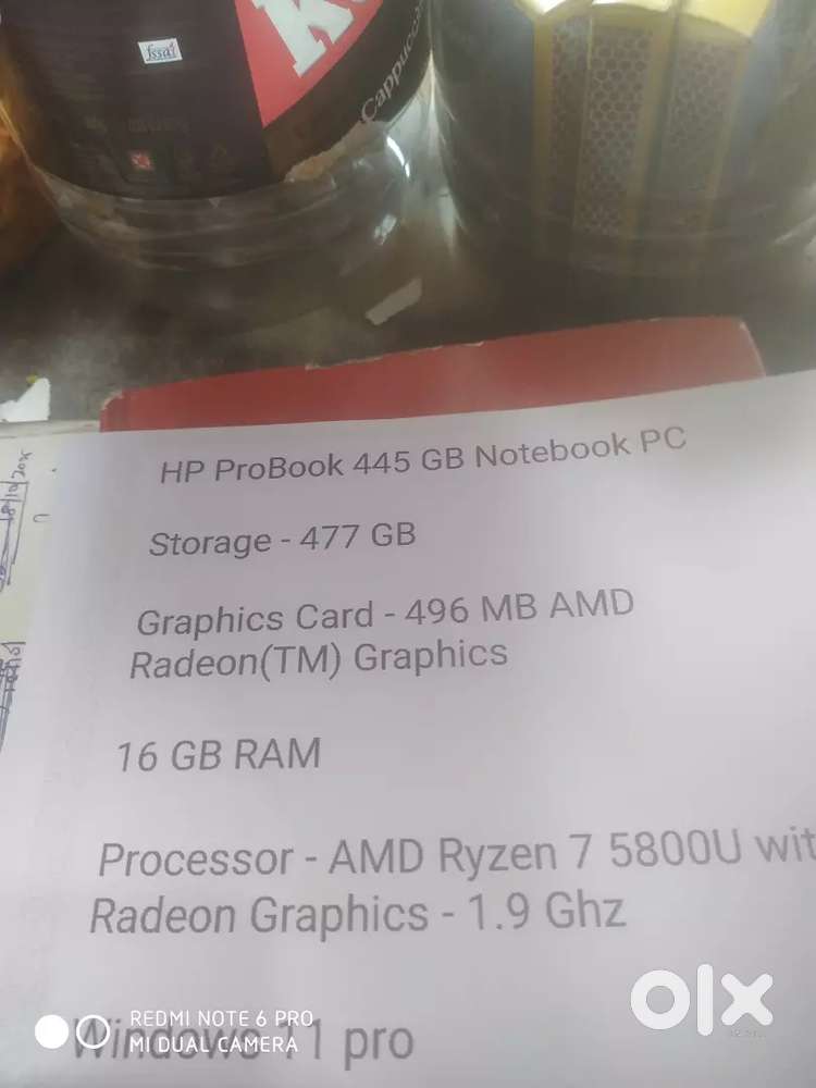 Laptop hp 445 gb